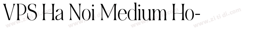 VPS Ha Noi Medium Ho字体转换